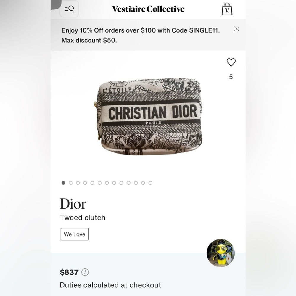 Christian Dior Clutch/Travel Bag - Picture 13 of 14